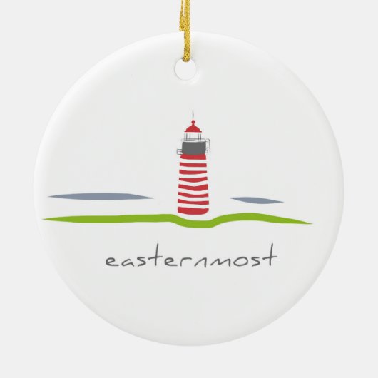 West Quoddy Head Light Ornament (Hinten)