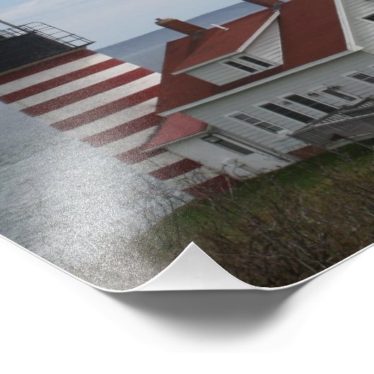 West Quoddy Head Lighthouse Fotodruck (Ecke)