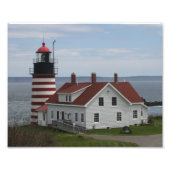 West Quoddy Head Lighthouse Fotodruck (Vorne)