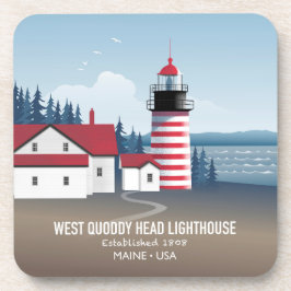 West Quoddy Head Lighthouse Getränkeuntersetzer