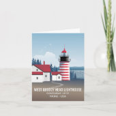 West Quoddy Head Lighthouse Karte (Vorderseite)