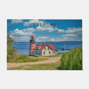 West Quoddy Head Lighthouse, Lubec, Maine Fußmatte