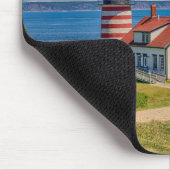 West Quoddy Head Lighthouse, Lubec, Maine Mousepad (Ecke)
