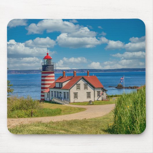 West Quoddy Head Lighthouse, Lubec, Maine Mousepad (Vorne)
