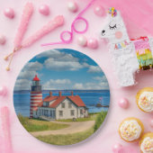West Quoddy Head Lighthouse, Lubec, Maine Pappteller (Party)