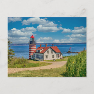 West Quoddy Head Lighthouse, Lubec, Maine Postkarte