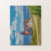 West Quoddy Head Lighthouse, Lubec, Maine Puzzle (Vertikal)
