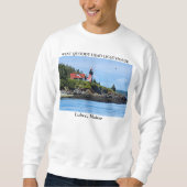 West Quoddy Head Lighthouse, Lubec Maine Sweatshirt (Vorderseite)