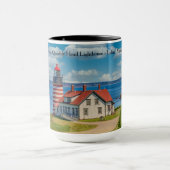 West Quoddy Head Lighthouse, Lubec, Maine Tasse (Zentrum)