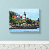 West Quoddy Head Lighthouse, Maine Leinwanddruck (Insitu (Holzboden))