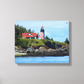 West Quoddy Head Lighthouse, Maine Leinwanddruck (Vorderseite)