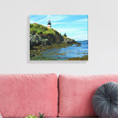 West Quoddy Head Lighthouse, Maine Leinwanddruck (Insitu (Wohnzimmer))