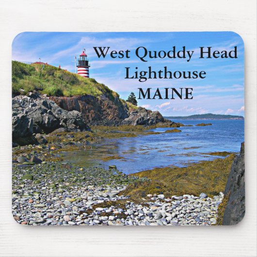 West Quoddy Head Lighthouse, Maine Mousepad (Vorne)