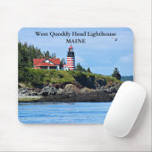 West Quoddy Head Lighthouse, Maine Mousepad (Mit Mouse)