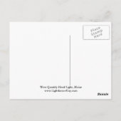 West Quoddy Head Lighthouse, Maine Postcard Postkarte (Rückseite)