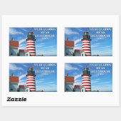 West Quoddy Head Lighthouse, Maine Stickers (Blatt)