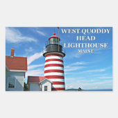 West Quoddy Head Lighthouse, Maine Stickers (Vorderseite)