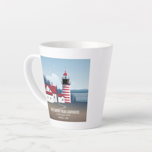 West Quoddy Head Lighthouse Milchtasse (Linke Ecke)