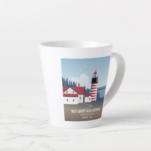 West Quoddy Head Lighthouse Milchtasse (Rechte Ecke)