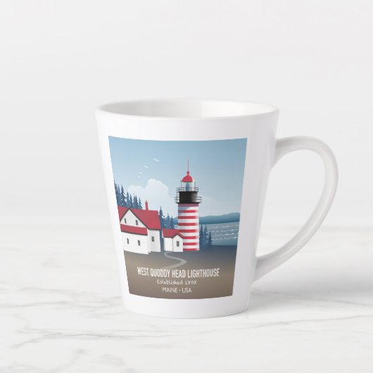 West Quoddy Head Lighthouse Milchtasse (Rechts)