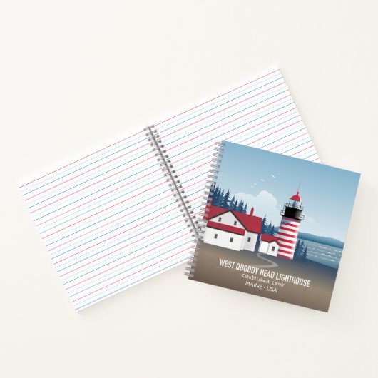 West Quoddy Head Lighthouse Notizblock (Innenseite)
