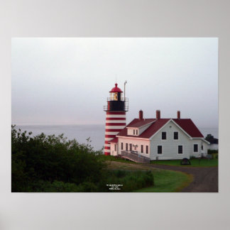 West Quoddy Head Lighthouse Poster