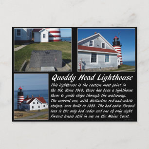 West Quoddy Head Lighthouse Postkarte