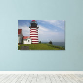 West Quoddy Head Lighthouse Staat Park ist Leinwanddruck (Insitu (Holzboden))
