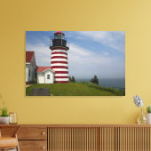 West Quoddy Head Lighthouse Staat Park ist Leinwanddruck (Insitu (Wohnzimmer))