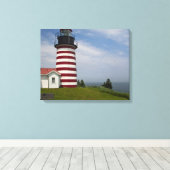 West Quoddy Head Lighthouse Staat Park ist Leinwanddruck (Insitu (Holzboden))