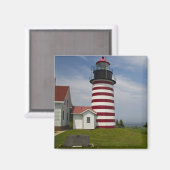 West Quoddy Head Lighthouse Staat Park ist Magnet (Vorderseite/Rückseite)
