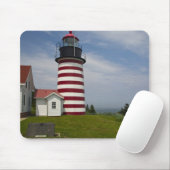 West Quoddy Head Lighthouse Staat Park ist Mousepad (Mit Mouse)