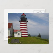 West Quoddy Head Lighthouse Staat Park ist Postkarte (Vorne/Hinten)