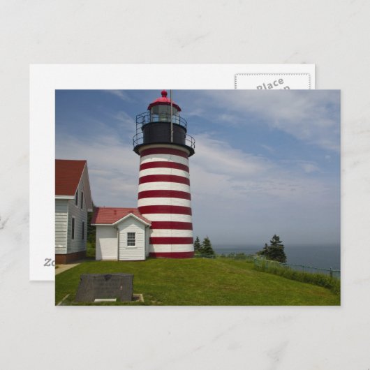 West Quoddy Head Lighthouse Staat Park ist Postkarte (Vorne/Hinten)