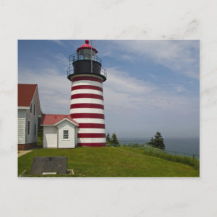 West Quoddy Head Lighthouse Staat Park ist Postkarte
