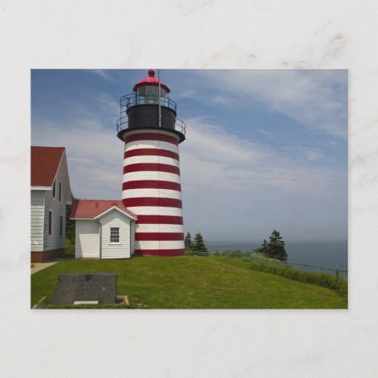 West Quoddy Head Lighthouse Staat Park ist Postkarte (Vorderseite)