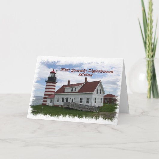 West Quoddy Lighthouse - Maine Karte (Vorderseite)