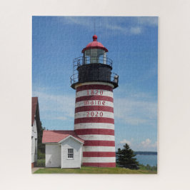 West Quoddy Lubec Maine Bicenntenial Lighthouse Puzzle