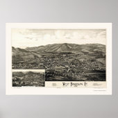 West Randolph, VT Panoramic Map - 1886 Poster (Vorne)