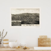 West Randolph, VT Panoramic Map - 1886 Poster (Küche)