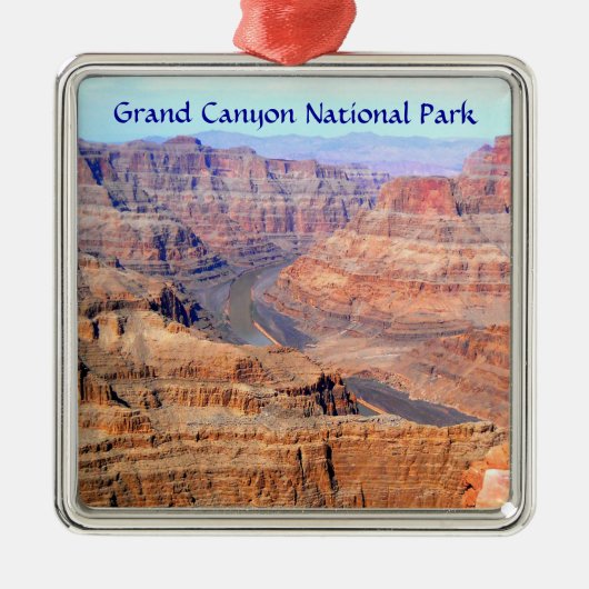 West Rim Grand Canyon National Park Silbernes Ornament (Vorne)