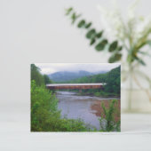 West River Covered Bridge Dummerston VT Postkarte (Stehend Vorderseite)