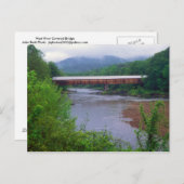 West River Covered Bridge Dummerston VT Postkarte (Vorne/Hinten)