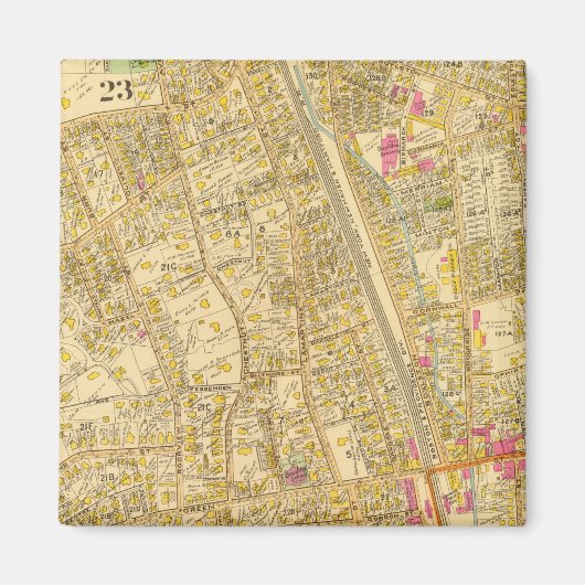 West Roxbury, Massachusetts 3 Magnet (Vorne)