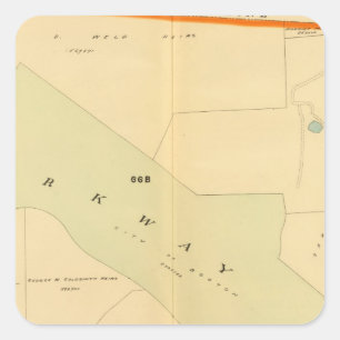 West Roxbury, Massachusetts 4 Quadratischer Aufkleber