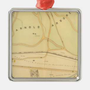 West Roxbury, Massachusetts 4 Silbernes Ornament