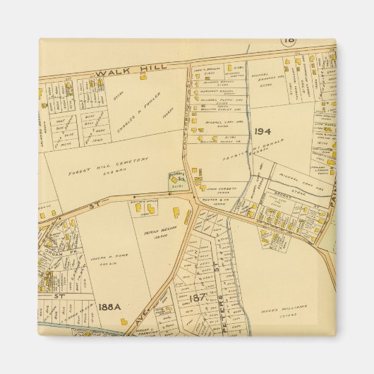 West Roxbury, Massachusetts 5 Magnet (Vorne)