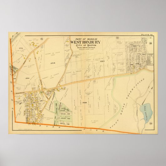 West Roxbury, Massachusetts Poster (Vorne)