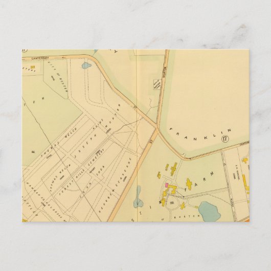 West Roxbury, Massachusetts Postkarte (Vorderseite)