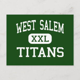West Salem - Titans - High School - Salem Oregon Postkarte